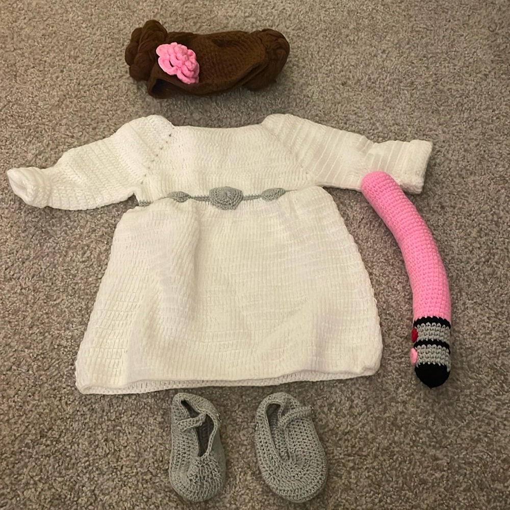 Princess Leia Hand crocheted costume